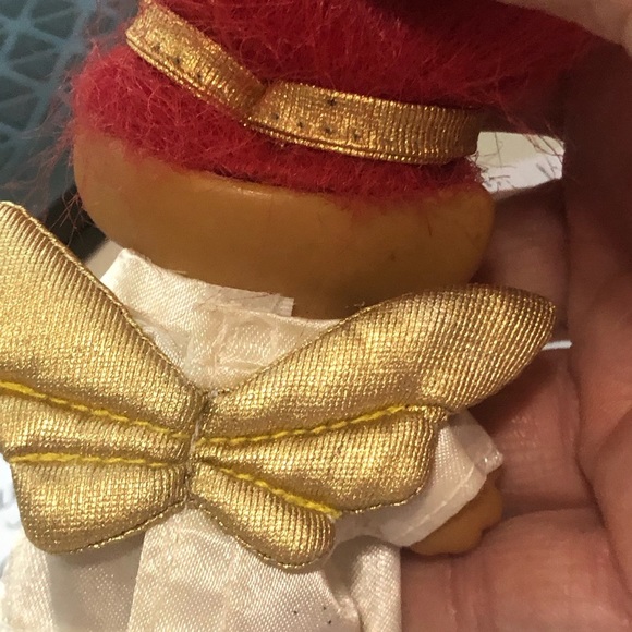 Vintage 1980s Set of Holiday Trolls Carroller and Angel by Russ - Picture 8 of 11